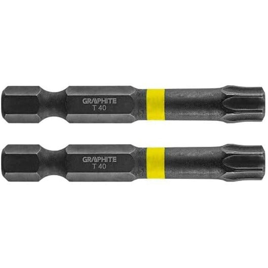 Topex 56h529 inserti ad impatto o tx40 x 50 mm, 2 pz ds