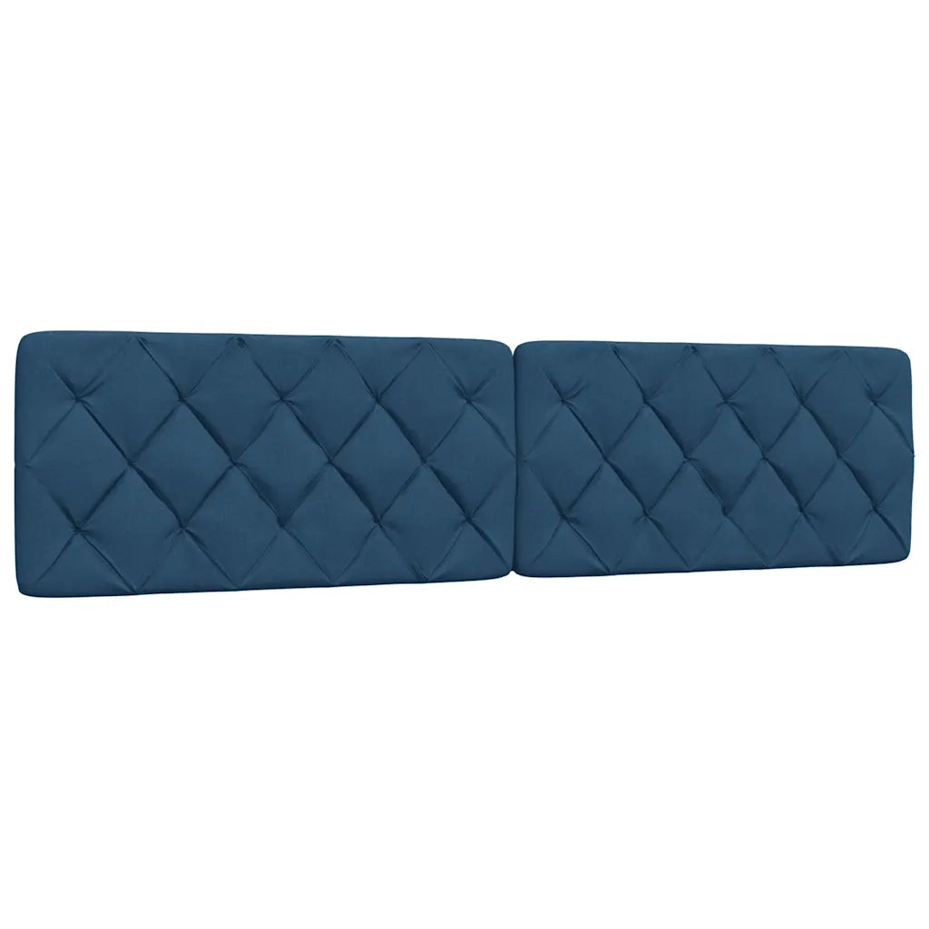 Giroletto con LED senza Materasso-Struttura Letto con LED Blu 200x200 cm in Tessuto