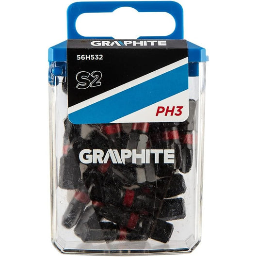 Topex 56h532 inserti ad impatto o ph3 x 25 mm, 20 pz ds