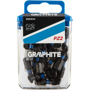 Topex 56h534 inserti ad impatto o pz2 x 25 mm, 20 pz ds