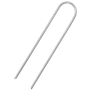 Picchetti da Terra a Forma di U 25 pz 15x3,5 cm Acciaio Zincato CFW1292503
