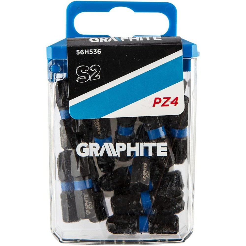 Topex 56h536 inserti ad impatto o pz4 x 25 mm, 20 pz ds