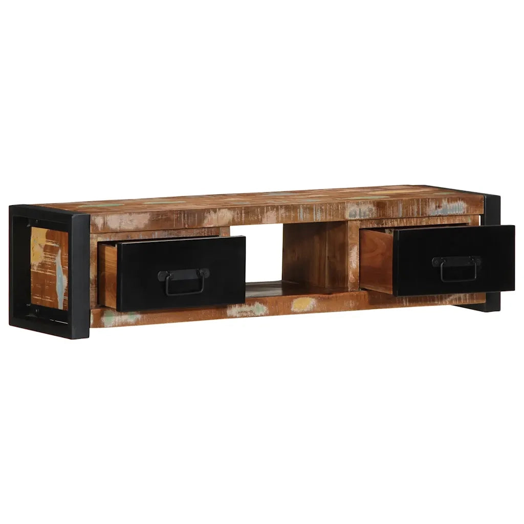 Mobile Porta TV-Mobile per TV-Credenza TV 100x30x25 cm in Legno Massello di Recupero