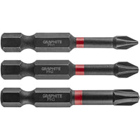 Topex 56h543 inserti ad impatto o ph1/2 3 x 50 mm, 3 pz