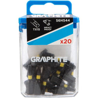 Topex 56h544 inserti ad impatto o tx15 x 25 mm, 20 pezzi. ds
