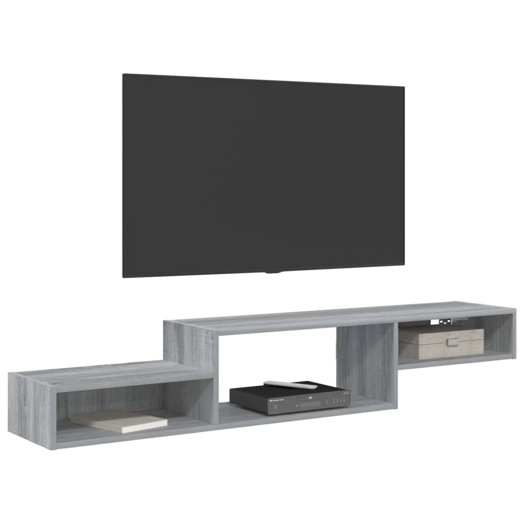Mobile TV da Parete A parete Sonoma grigio 150 x 28 x 26 cm