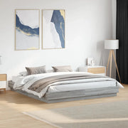Giroletto-Struttura Letto Grigio Sonoma 180x200 cm in Legno Multistrato 691919