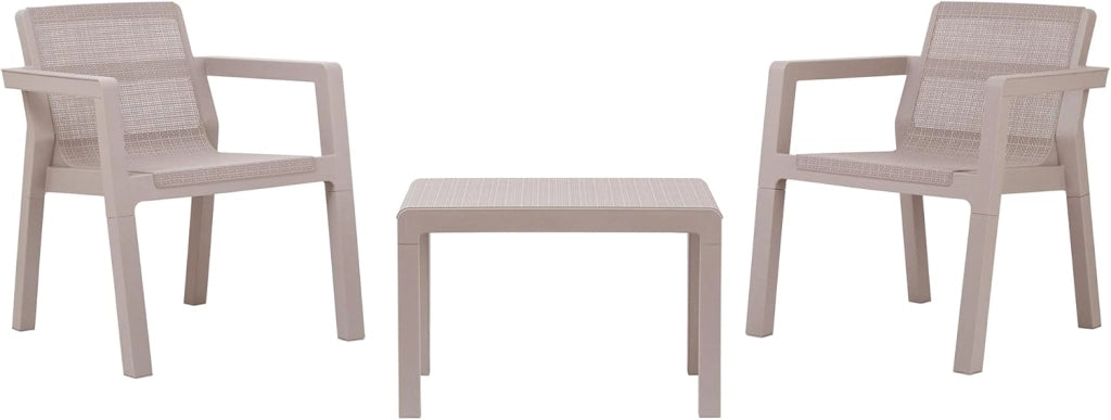 Set Salotto da giardino Riviera 2 posti tortora