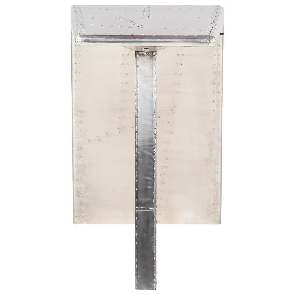 Scrivania Aviator Argento 112x50x76 cm Metallo