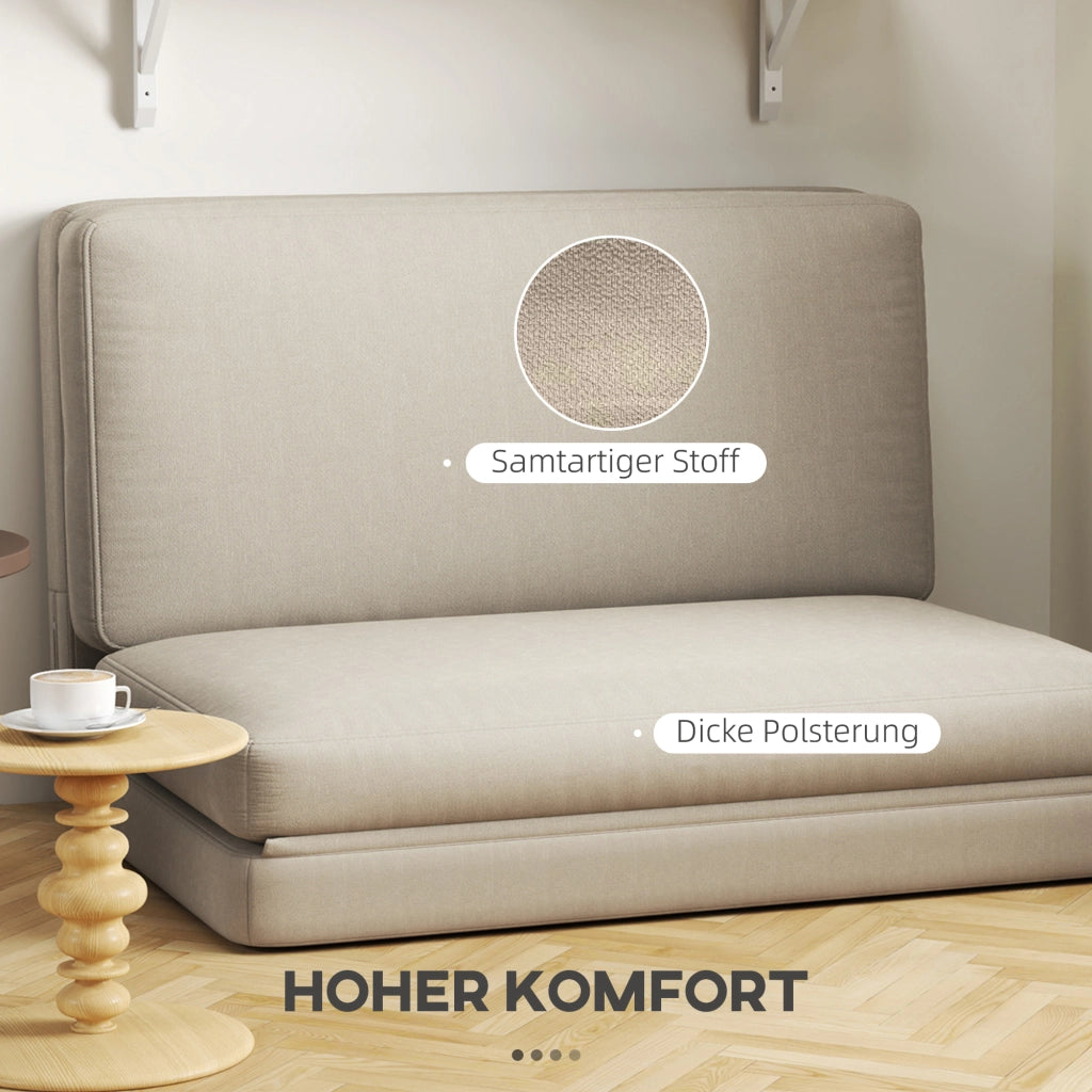 Poltrona Relax Faltbar 2 in 1 ¨C Zephmum ¨C Beige 120 cm