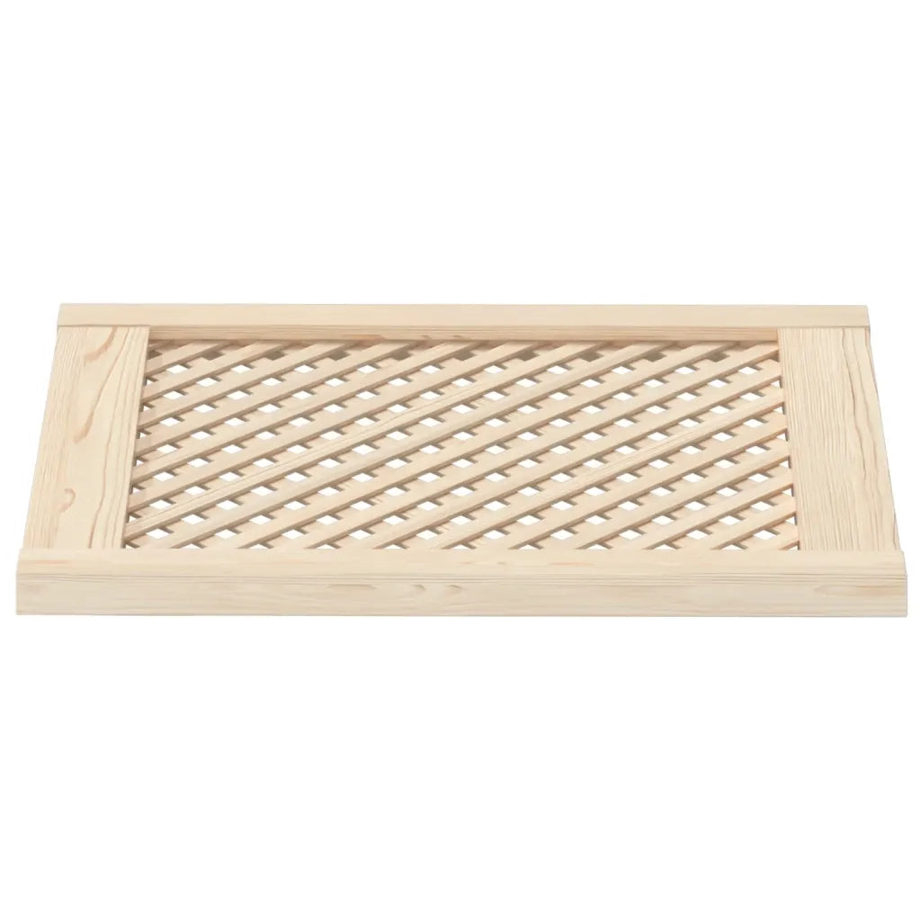 Ante con Design a Reticolo 2 pz 49,5x61,5 cm in Legno di Pino 372791