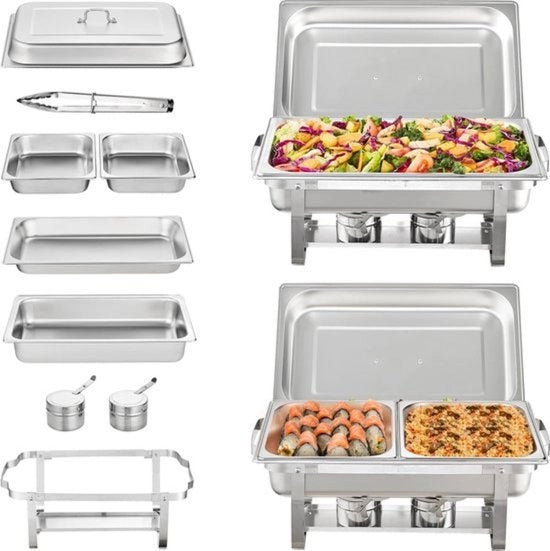 Buffet warmer in rame - Scaldabuffet - Scaldabordi - Buffet - RVS - 5W, 230V, 1000W, 60min