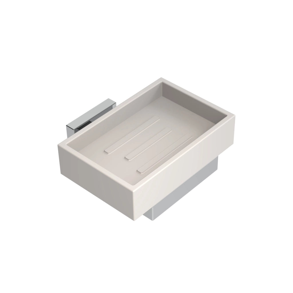 PORTA SAPONE MOD. TREND- Cromo cm 12 x h.6,7 x 10,9- METAF- pezzi 1