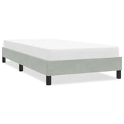 Giroletto senza Materasso-Struttura Letto Grigio Chiaro 90x210 cm Velluto