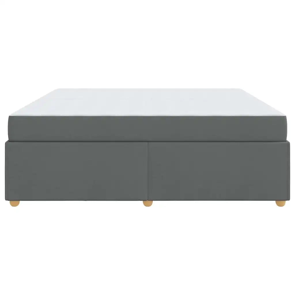 Struttura del letto Grigio scuro 200 x 200 cm Tessuto 3399378