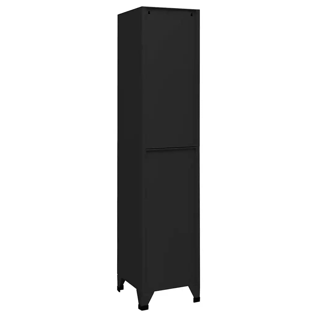 Armoire à casiers Noir 38x40x180 cm Acier