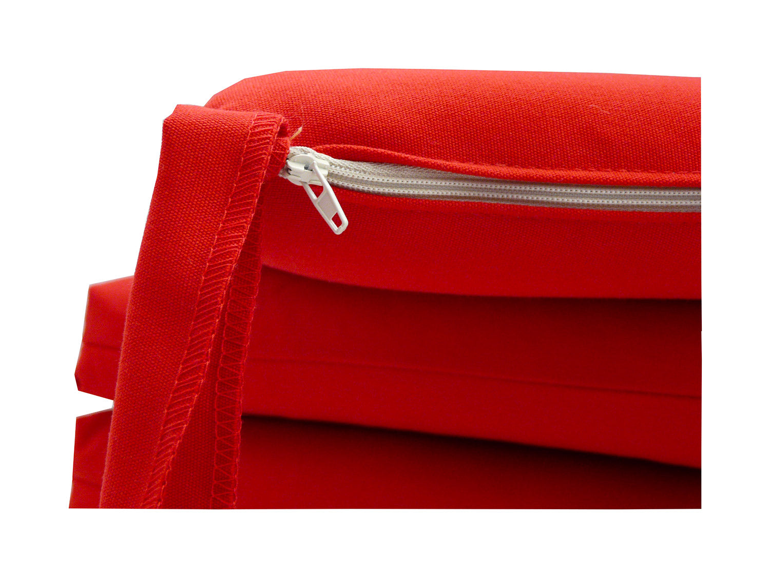 Set 2 Cuscini per Sedia da Giardino 45x45x5 cm in Dralon Allegro Rosso