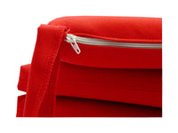 Set 2 Cuscini per Sedia da Giardino 45x45x5 cm in Dralon Allegro Rosso