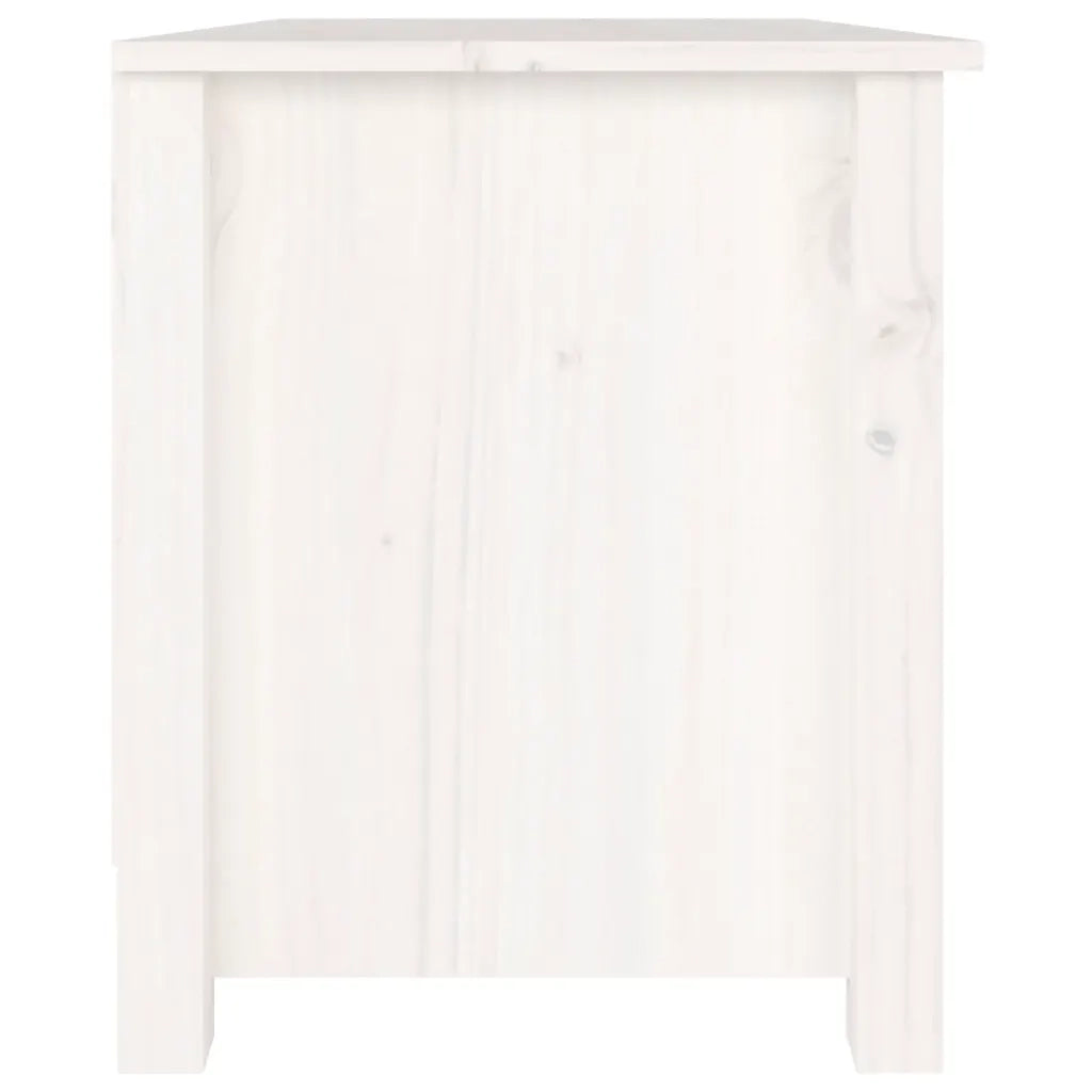 Scarpiera Bianca 70x38x45,5 cm in Legno Massello di Pino cod mxl 47963