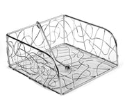 PORTATOVAGLIOLI IN METALLO SILVER 20 X 20 X 10 CM CON CLIP