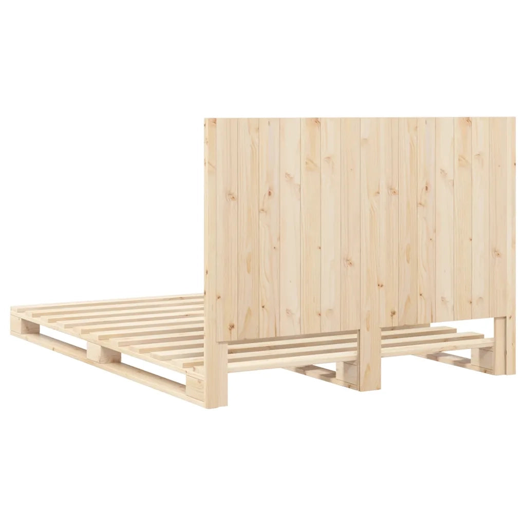 Giroletto con Testiera 140x200 cm in Legno Massello di Pino