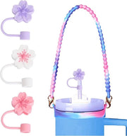 Greppa per bottiglia d'acqua con cavo per bottiglia d'acqua Onde di silicio 8-40 once - Accessori per Stanley Cup.