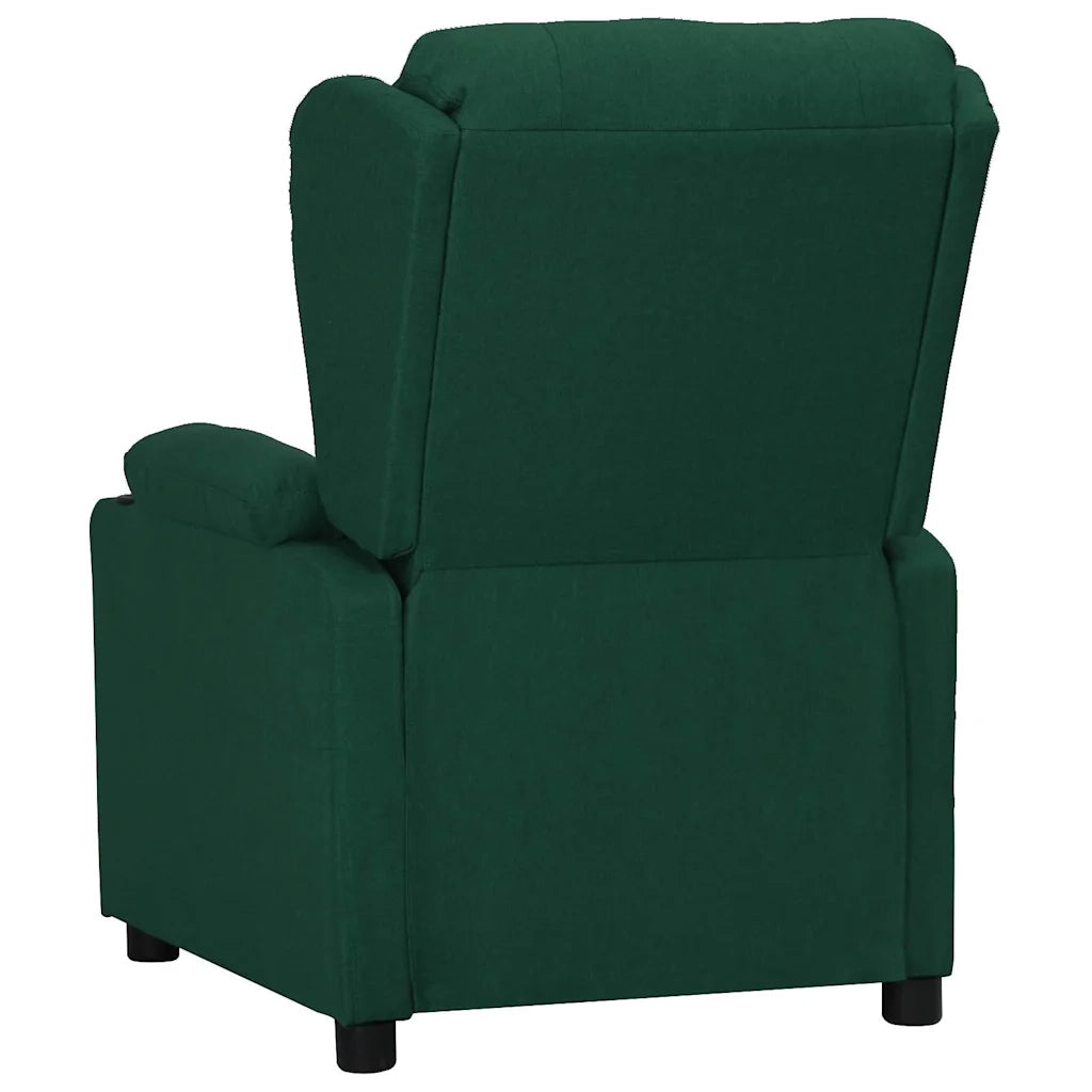 Divano Sedia-Poltrona Reclinabile in Tessuto Verde Scuro 564697