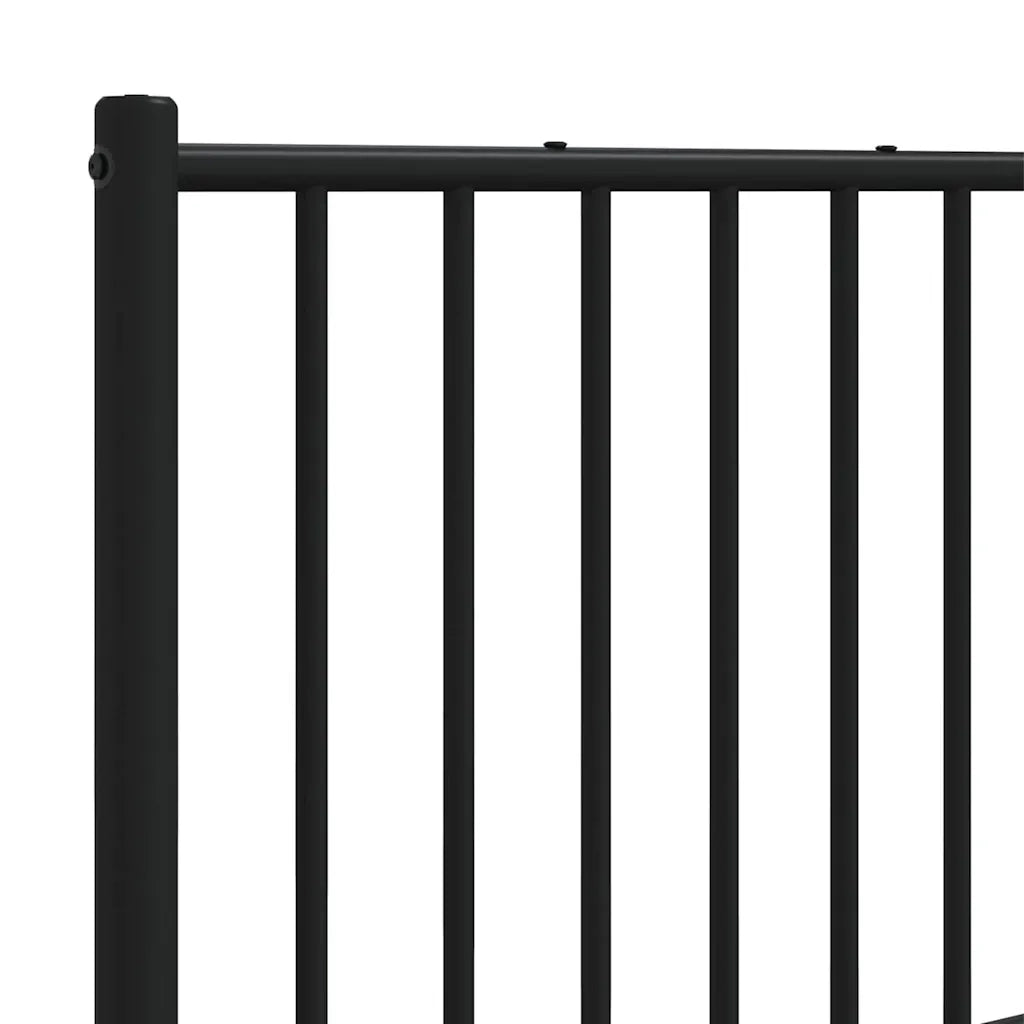 Testiera | Testata di Ricambio in Metallo Nero 193 cm