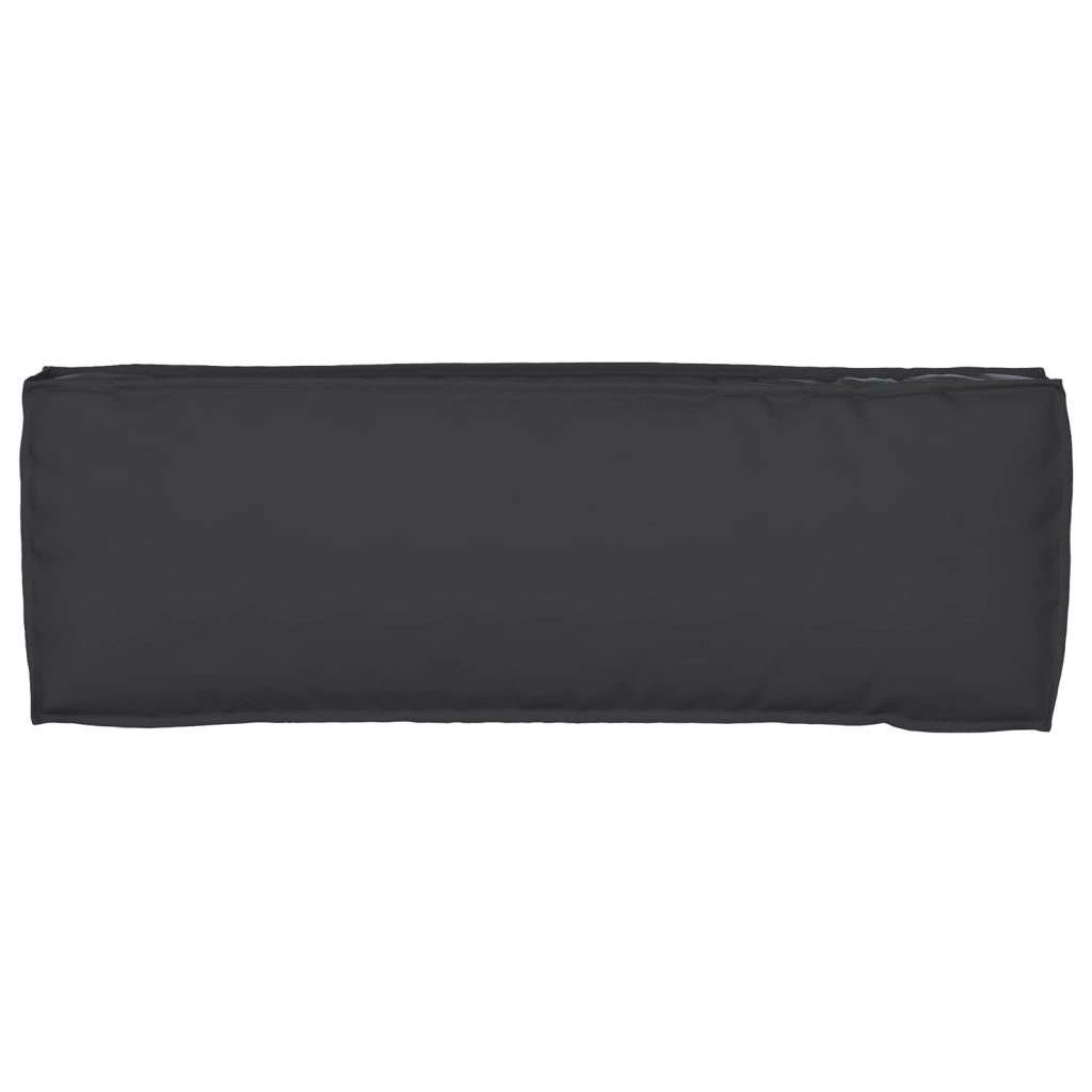 Cuscini per panca 2 pezzi Nero 120x40x8 cm Tessuto Oxford
