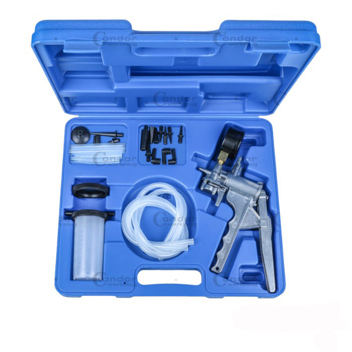 KIT CONTROLLO PRESSIONE POMPA MANUALE A VUOTO SPURGO FRENI VACUOMETRO CONDOR