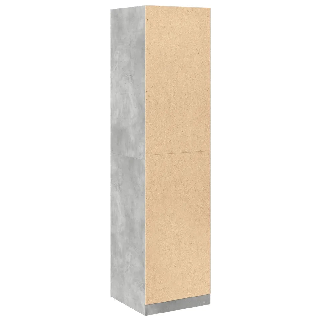 Armadio Grigio Cemento 50x50x200 cm in Legno tecnico 3307714