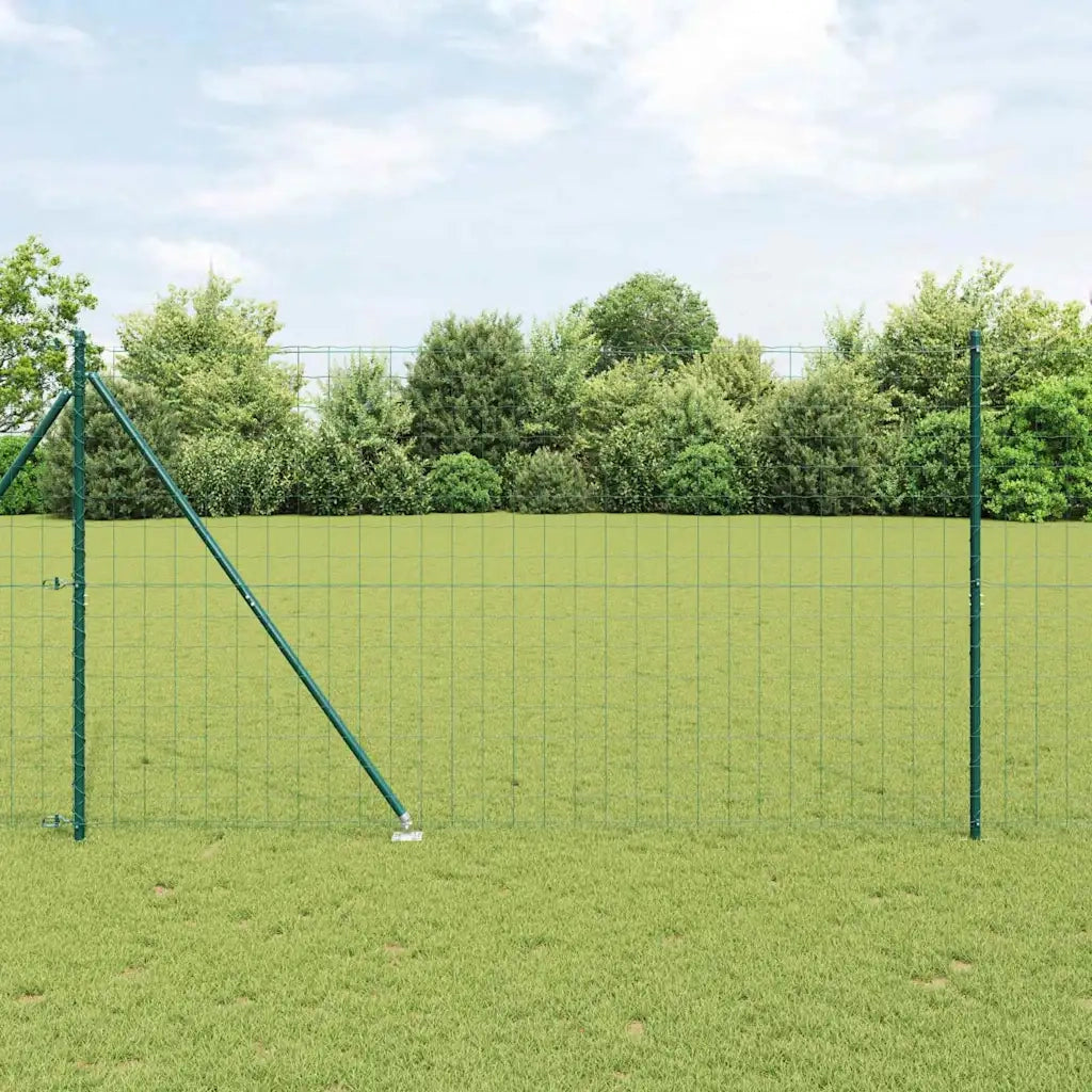 Recinzione con Posto Verde 1,5 x 10 m Acciaio