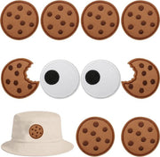 Set di 10 patch di biscotto ricamati per applicare - Adesivi per tessuti per abbigliamento e accessori