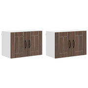 Pensile da cucina | Armadietto a muro LUCCA 2 pz Rovere Marrone 60 x 31 x 40 cm