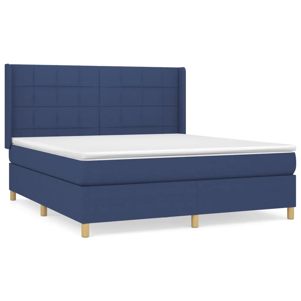 Giroletto a Molle con Materasso Blu 180x200 cm in Tessutocod mxl 74653