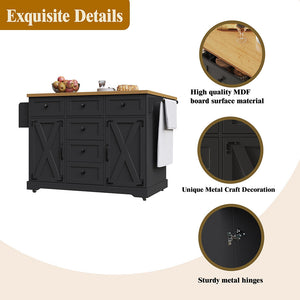 Isola cucina premium - Xylo - mobile con ruote nero