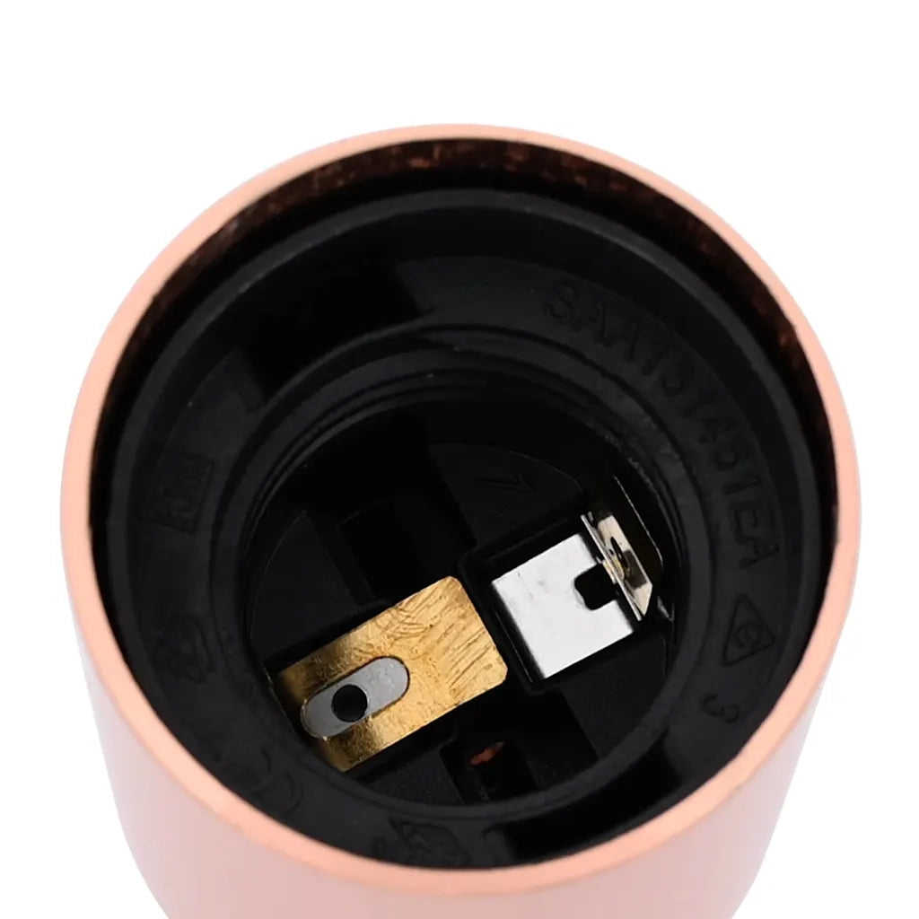 vidaXL Portalampada 2 pz Oro Rosa E27