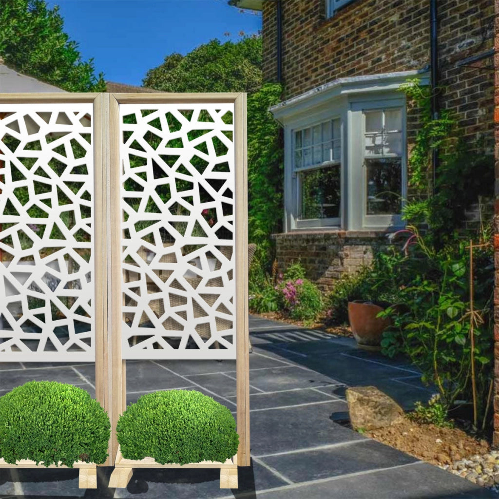 SEGMENTI - Separè - Paravento modulabile - 70x190cm - in Legno e PVC Colore: bianco