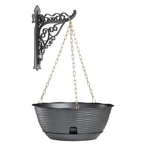 CIOTOLA VASO FIORIERA PER FIORI PAGLIA KIT APPENDIBILE  CM 30XH.13