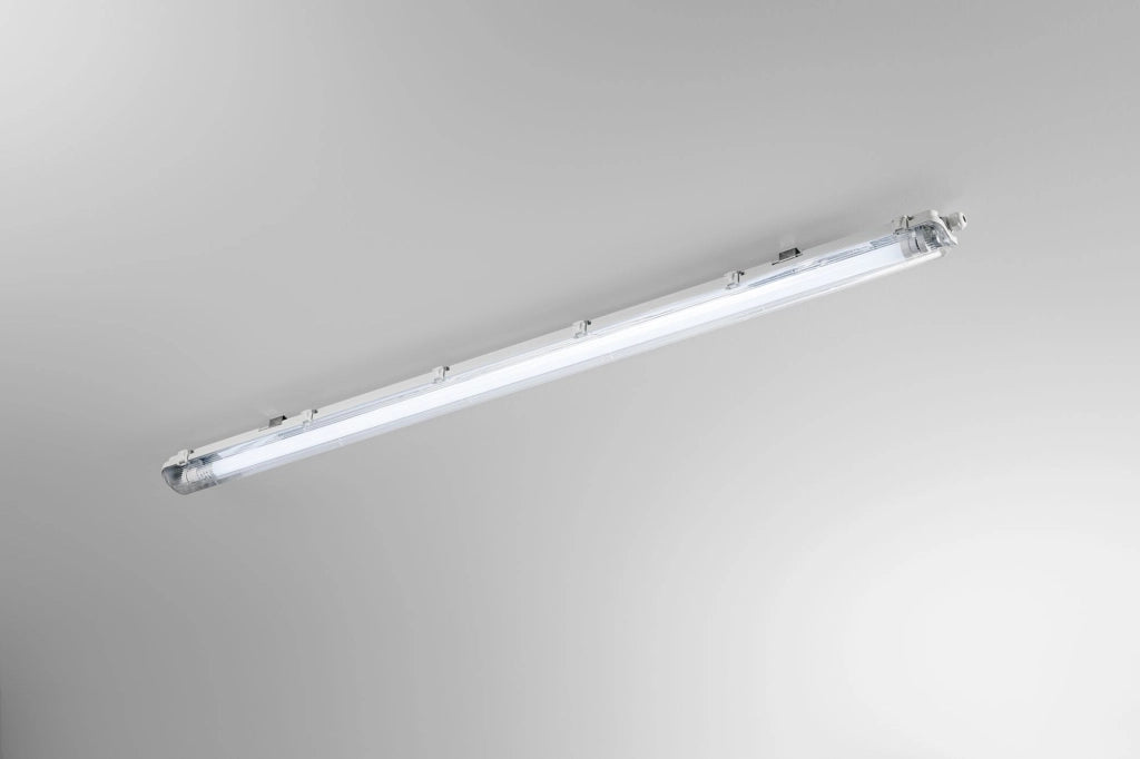 PLAFONIERA STAGNA LED ATLANTIC SILVER 1 LUCE ATTACCO T8 INCLUSO IP65 120CM 4000K 1820LM 18W