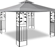 Tetto di ricambio, tenda, 3 x 3 m, impermeabile, ombrelloni per tende, protezione UV, copertura tenda, tenda da festa, tettoia, copertura doppia, colore grigio