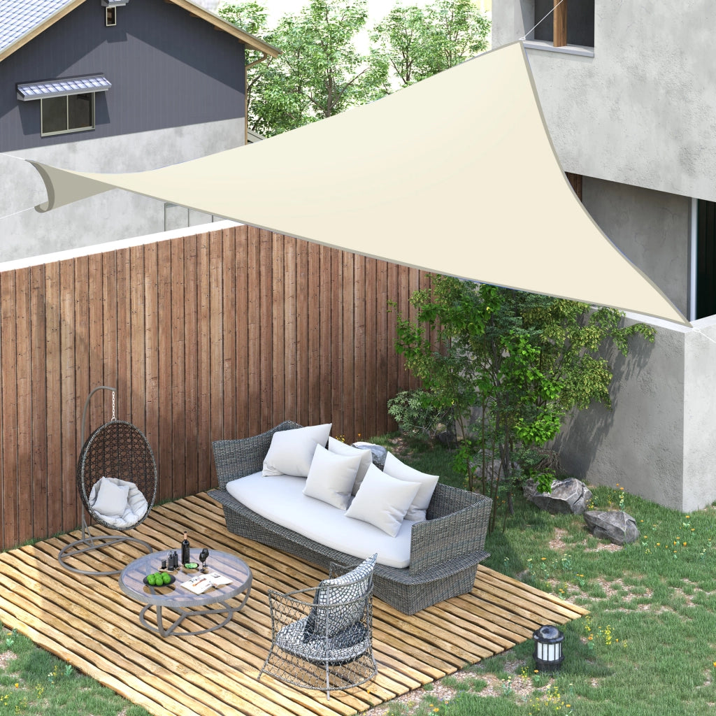 Toldo Vela Giardino Poliestere Retangolare 4x3 m ¨C zephmum ¨C Beige
