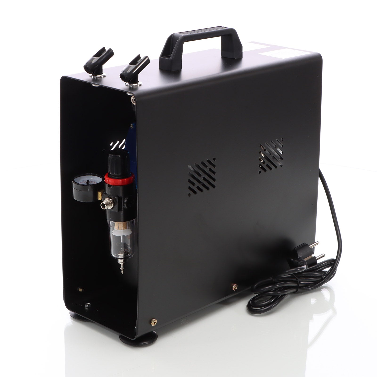 Compressore per aerografo AS196A con serbatoio aria 2 cilindri 6 bar Interruttore a 2 fasi