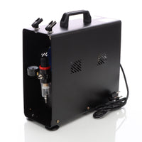 Compressore per aerografo AS196A con serbatoio aria 2 cilindri 6 bar Interruttore a 2 fasi