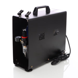 Compressore per aerografo AS196A con serbatoio aria 2 cilindri 6 bar Interruttore a 2 fasi