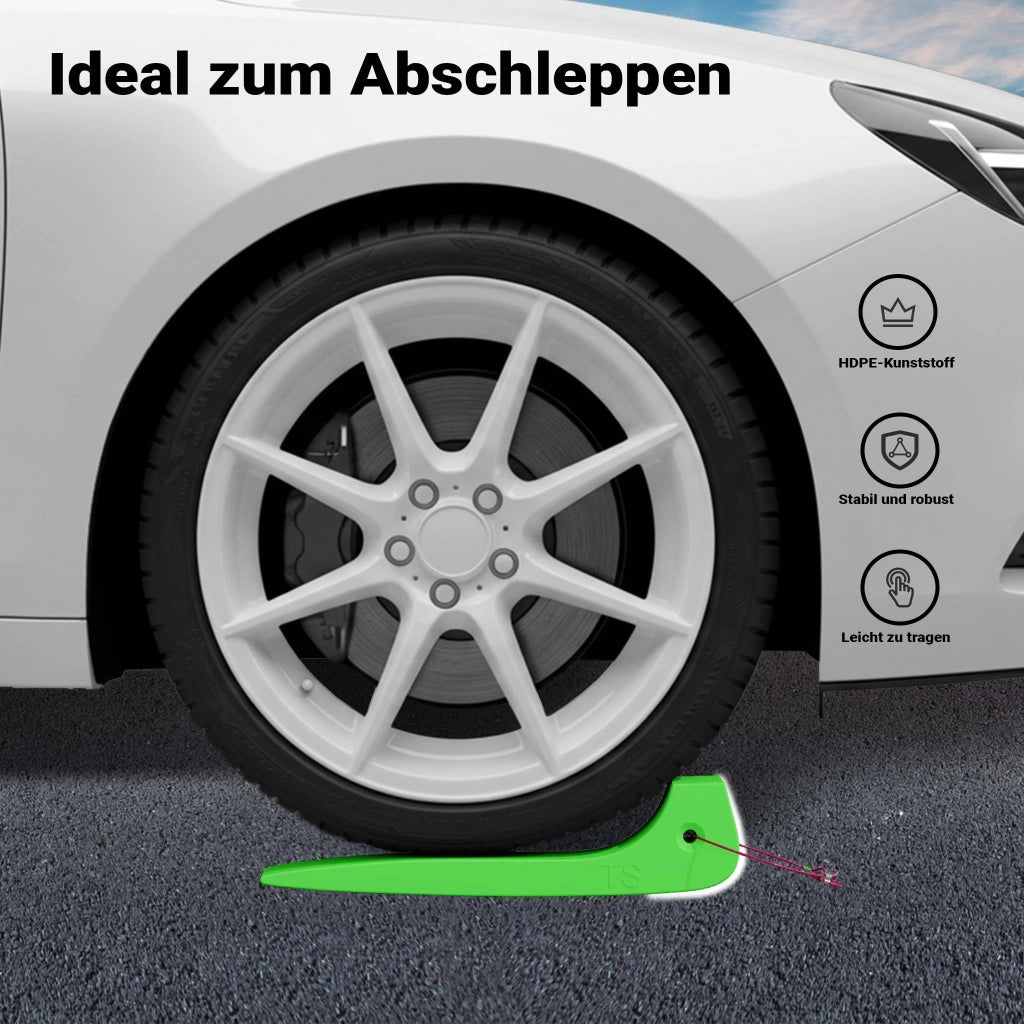 Set di 4 cunei fermaruota, ausilio di carico per servizi di soccorso stradale e trasporto auto, max 1814 kg per cuneo, in HDPE, per carri attrezzi, bisarche, rampe di carico