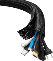 Cavo elettrico da 3 metri cavo di protezione per ufficio cavo elettrico a mantello ∅13mm cavo di protezione per TV per ufficio, casa, auto - nero.