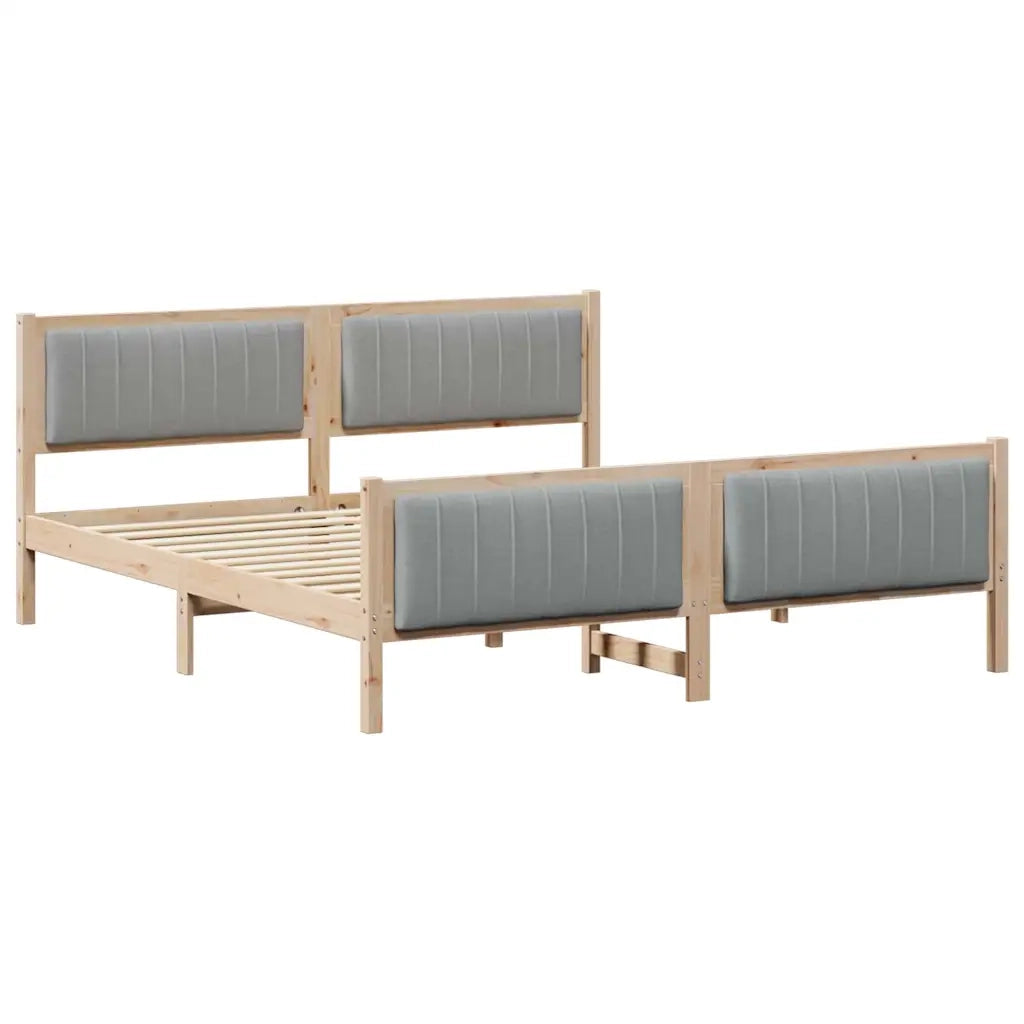 Struttura del Letto Marrone e grigio chiaro 180 x 200 cm 3394303