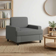 Poltrona Grigio Scuro Tessuto 42043455