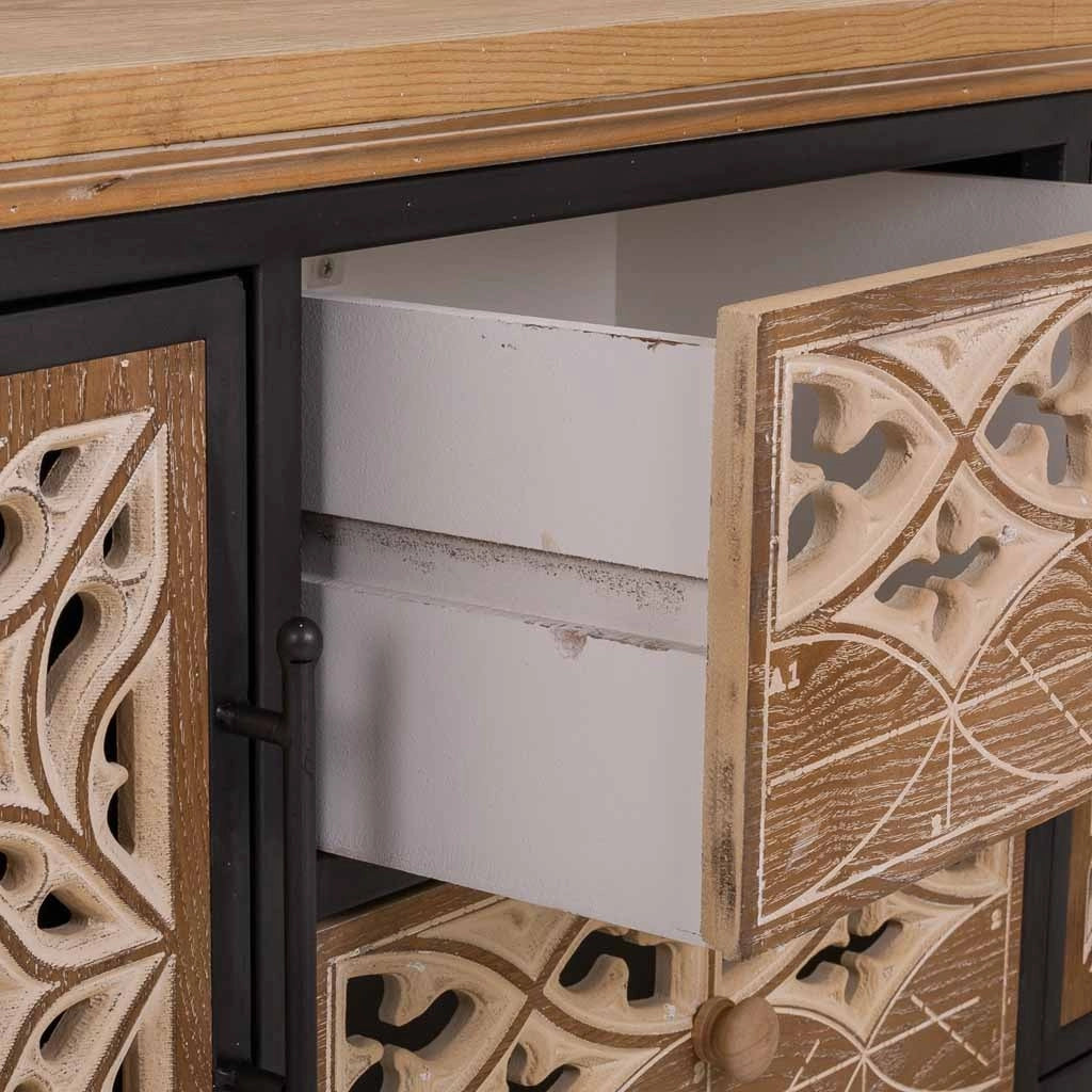Credenza in legno marrone 120x35x54h